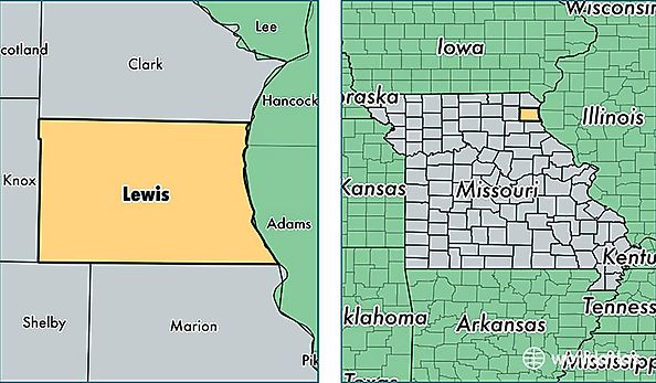 location of Lewis county on a map