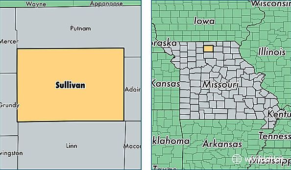 location of Sullivan county on a map