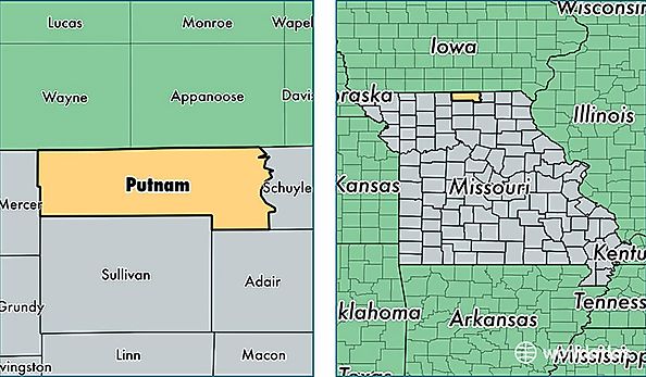 location of Putnam county on a map