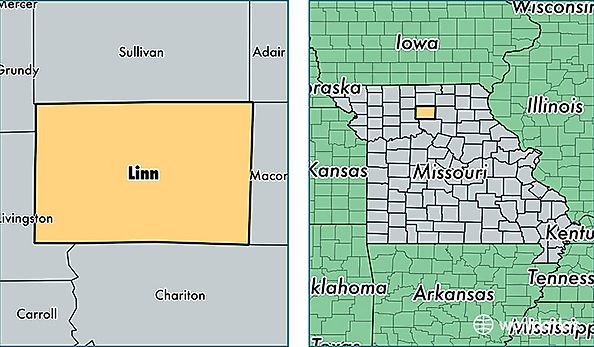 location of Linn county on a map