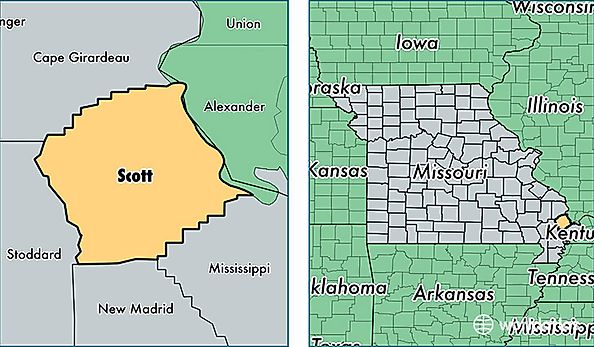 location of Scott county on a map