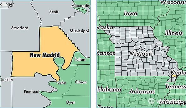 location of New Madrid county on a map