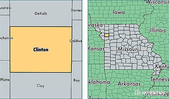 location of Clinton county on a map