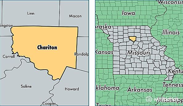location of Chariton county on a map