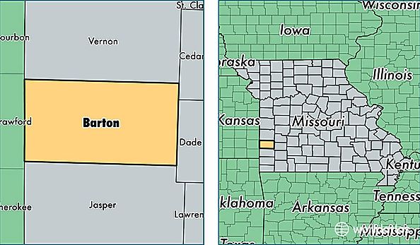 location of Barton county on a map