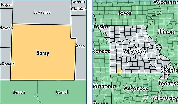 location of Barry county on a map