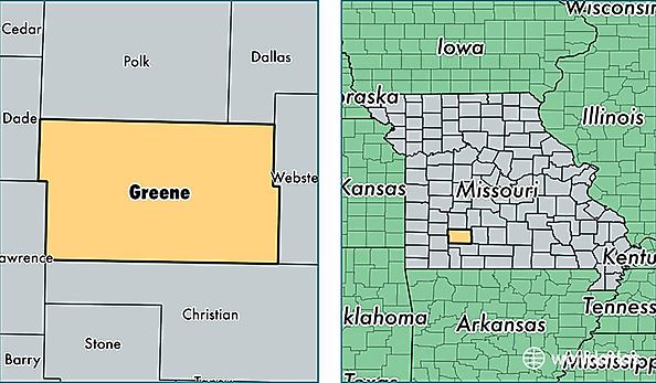 location of Greene county on a map