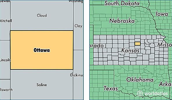 location of Ottawa county on a map