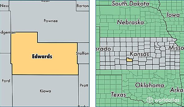 location of Edwards county on a map