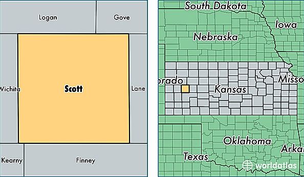 location of Scott county on a map