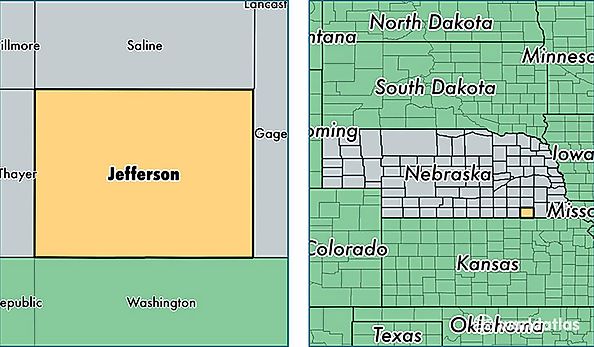 location of Jefferson county on a map