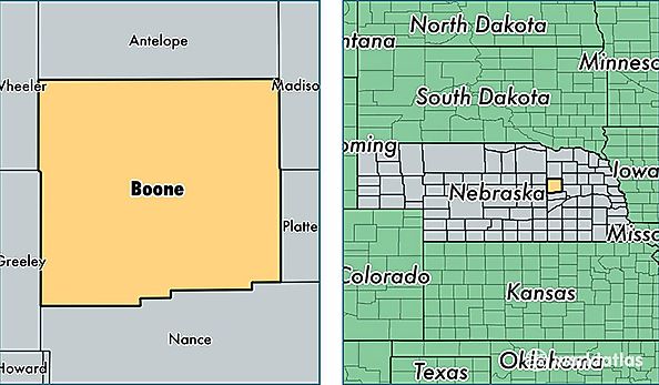 location of Boone county on a map