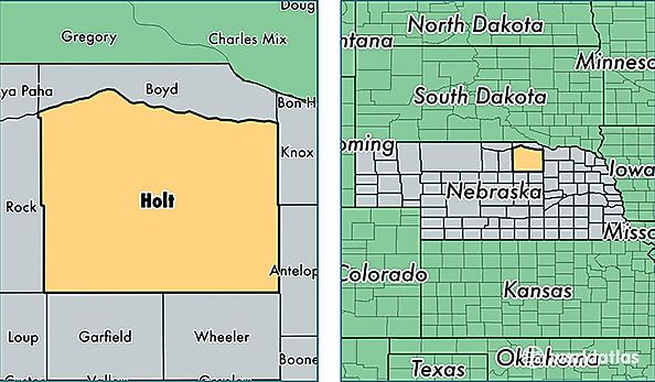 location of Holt county on a map