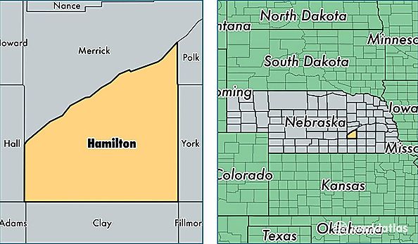 location of Hamilton county on a map
