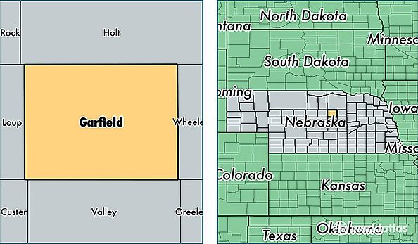 location of Garfield county on a map