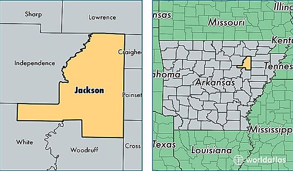 location of Jackson county on a map