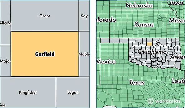 location of Garfield county on a map
