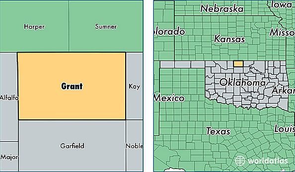 location of Grant county on a map
