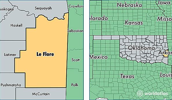 location of Leflore county on a map
