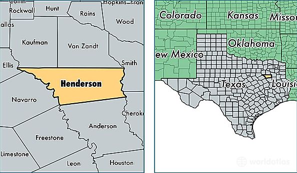 location of Henderson county on a map