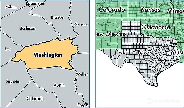 location of Washington county on a map