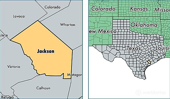location of Jackson county on a map