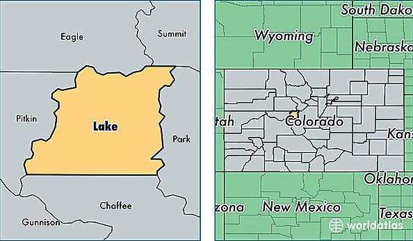 location of Lake county on a map