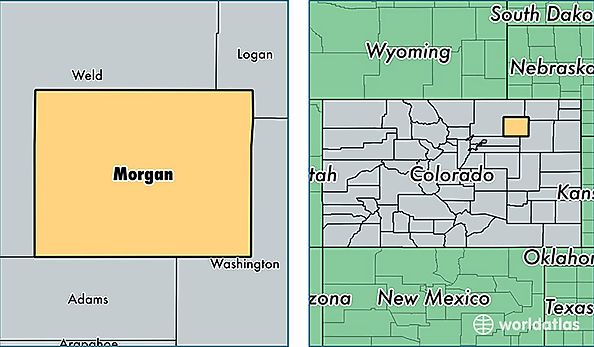 location of Morgan county on a map