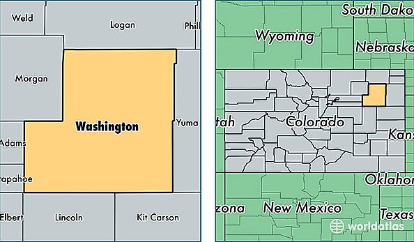 location of Washington county on a map