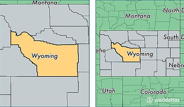 location of Fremont county on a map