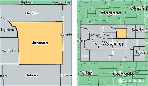 location of Johnson county on a map