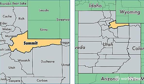 location of Summit county on a map