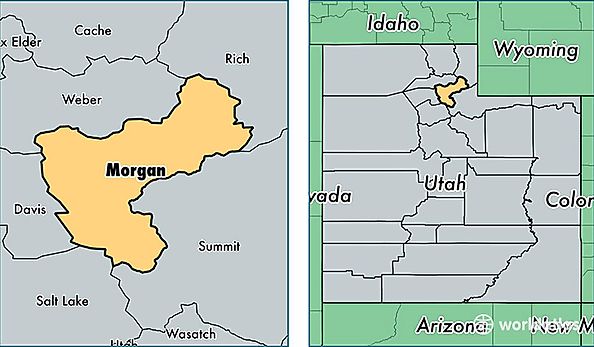 location of Morgan county on a map