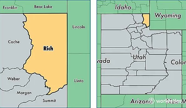location of Rich county on a map