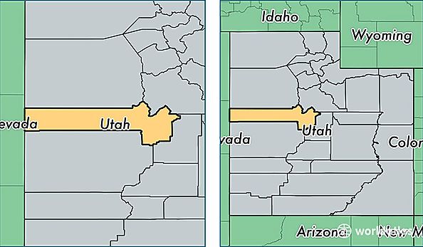 location of Juab county on a map