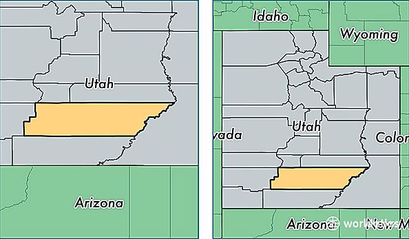 location of Garfield county on a map