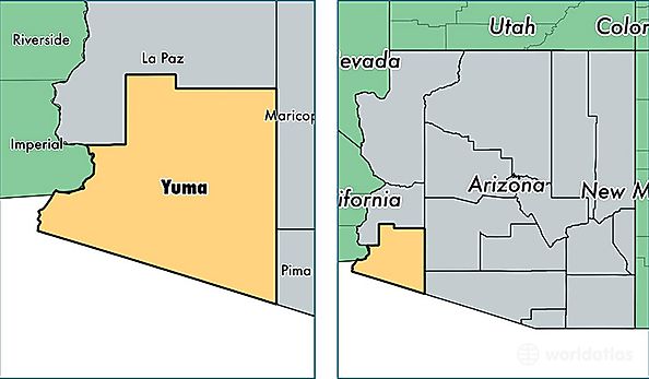 location of Yuma county on a map