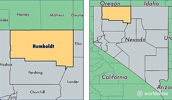 location of Humboldt county on a map
