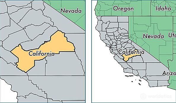 location of Fresno county on a map