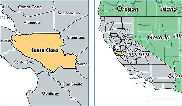location of Santa Clara county on a map