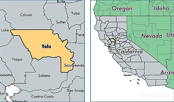 location of Yolo county on a map