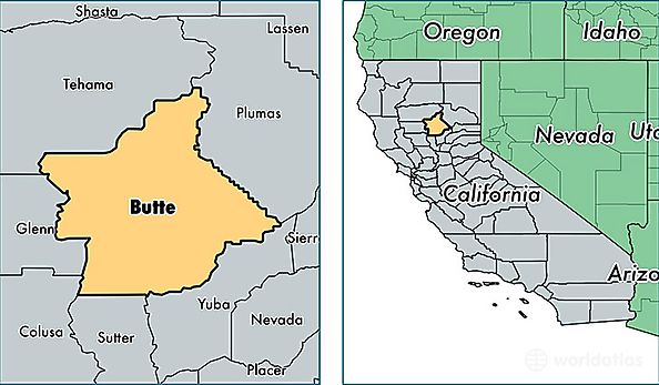 location of Butte county on a map