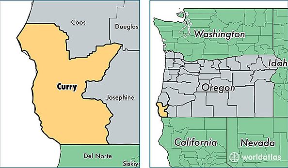 location of Curry county on a map