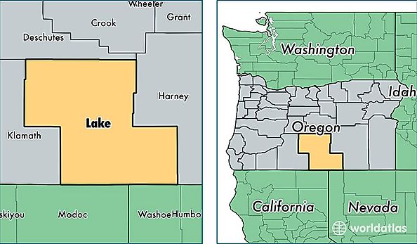 location of Lake county on a map