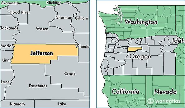 location of Jefferson county on a map