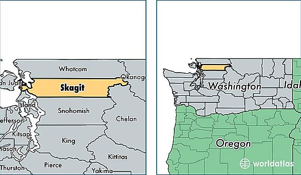 location of Skagit county on a map