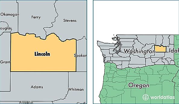location of Lincoln county on a map