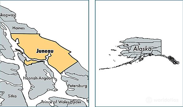 location of Juneau county on a map