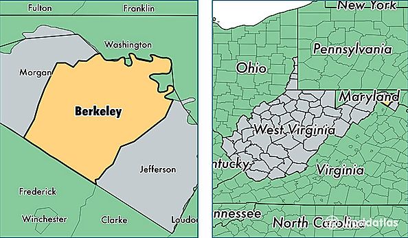 location of Berkeley county on a map