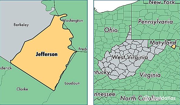 location of Jefferson county on a map